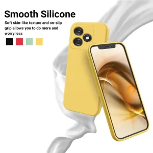 RUBBER Ochranný kryt pre Tecno Spark 10 žltý