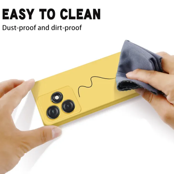 RUBBER Ochranný kryt pre Tecno Spark 10 žltý