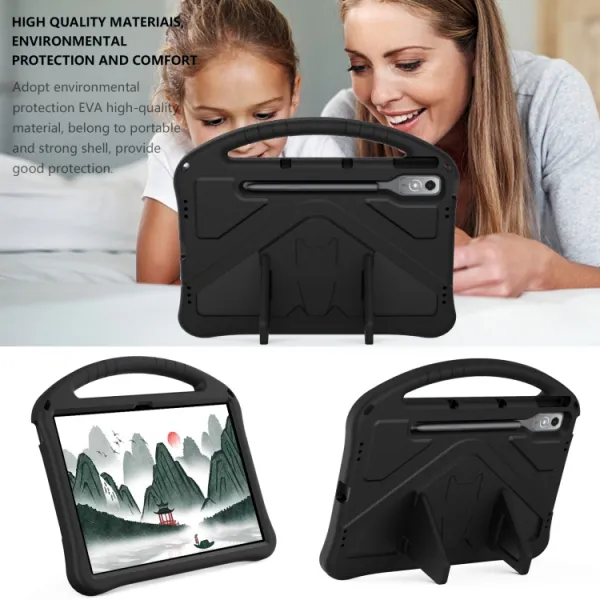 KIDDO Detský obal pre Lenovo Tab P12 čierny