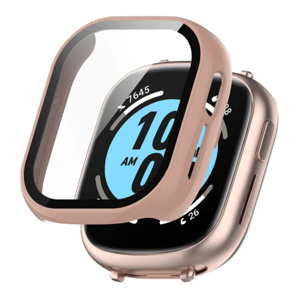 ENKAY PC FULL COVER Plastový kryt so sklom pre Honor Watch 4 ružový