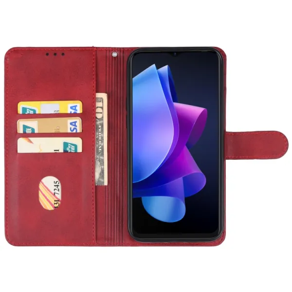SMOOTH Peňaženkové puzdro pre Tecno Spark 10 červené