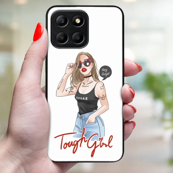 MY ART Ochranný kryt Honor X6 / X8 5G TOUGH GIRL (131)