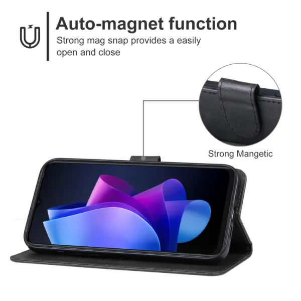 SMOOTH Peňaženkové puzdro pre Tecno Spark 10 čierne
