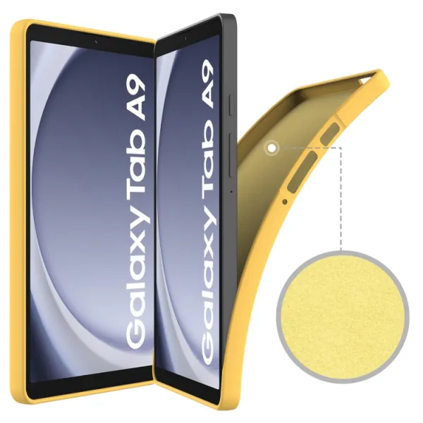 RUBBER Ochranný kryt pre Samsung Galaxy Tab A9 žltý
