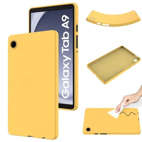 RUBBER Ochranný kryt pre Samsung Galaxy Tab A9 žltý