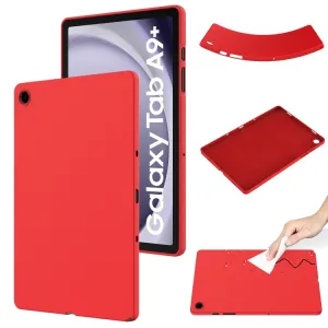 RUBBER Ochranný kryt pre Samsung Galaxy Tab A9+ červený