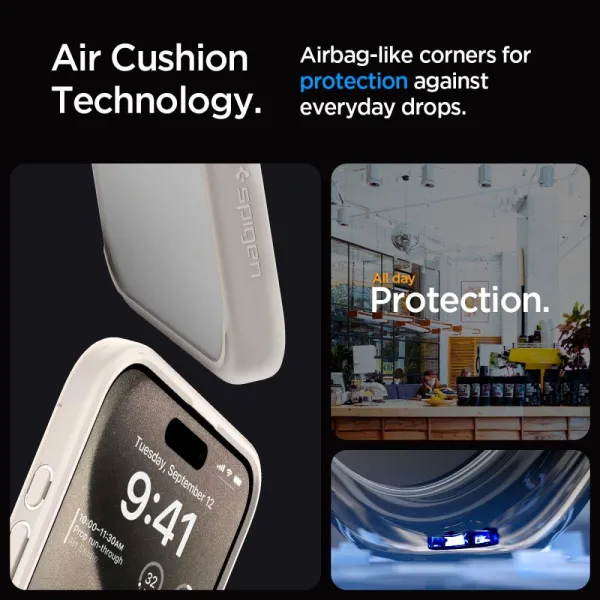 SPIGEN ULTRA HYBRID Apple iPhone 15 Pro NATURAL TITANIUM