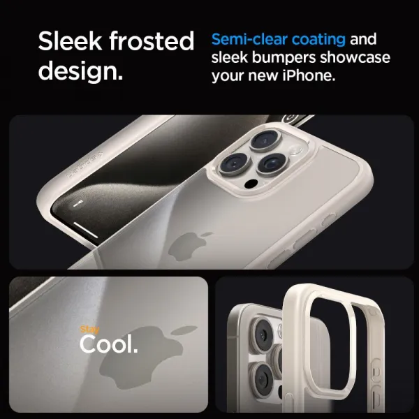 SPIGEN ULTRA HYBRID Apple iPhone 15 Pro NATURAL TITANIUM