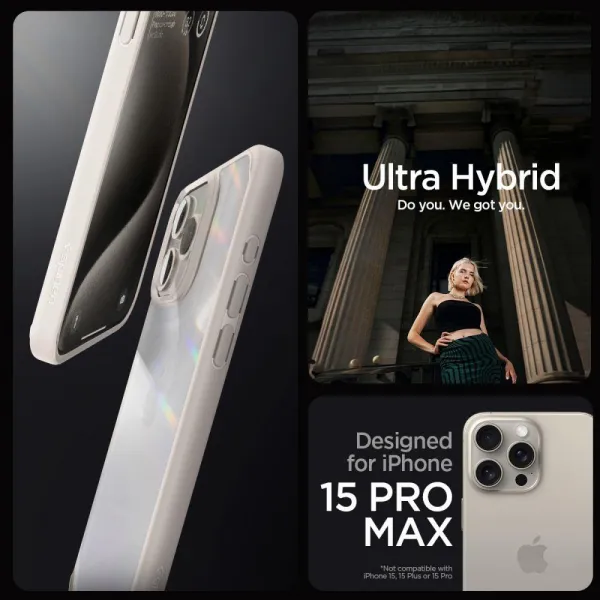 SPIGEN ULTRA HYBRID Apple iPhone 15 Pro NATURAL TITANIUM
