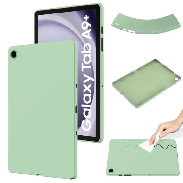 RUBBER Ochranný kryt pre Samsung Galaxy Tab A9+ zelený