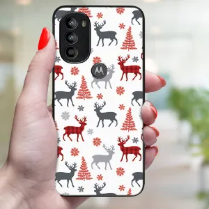 MY ART Kryt s vianočným dizajnom Motorola Moto G71 5G DEER (068)