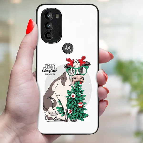 MY ART Kryt s vianočným dizajnom Motorola Moto G71 5G MERRY CHRISTMAS (074)