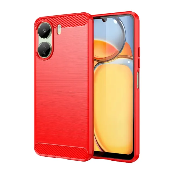FLEXI TPU Ochranný kryt Xiaomi Redmi 13C / Poco C65 červený