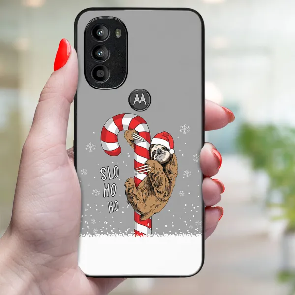 MY ART Kryt s vianočným dizajnom Motorola Moto G71 5G CANDY (076)