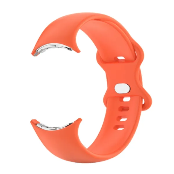 BUTTERFLY Silikónový remienok pre Google Pixel Watch / Pixel Watch 2 oranžový