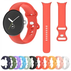 BUTTERFLY Silikónový remienok pre Google Pixel Watch / Pixel Watch 2 oranžový