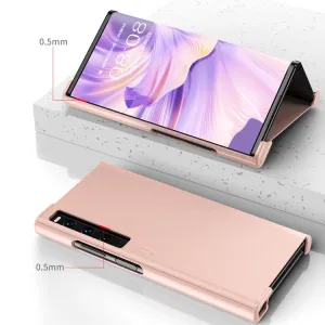 LEATHER PRO Ochranný kryt pre Huawei Mate Xs 2 ružový