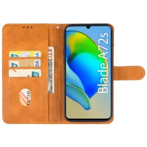 SMOOTH Peňaženkové puzdro pre ZTE Blade A72s hnedé