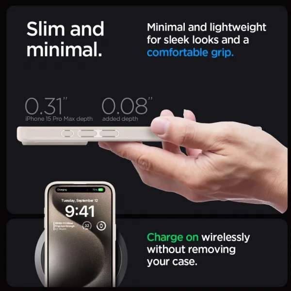 SPIGEN ULTRA HYBRID Apple iPhone 15 Pro NATURAL TITANIUM