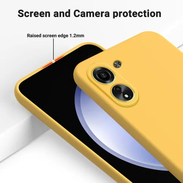 RUBBER Ochranný kryt pre Xiaomi Redmi 13C / Poco C65 žltý