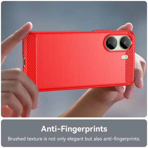 FLEXI TPU Ochranný kryt Xiaomi Redmi 13C / Poco C65 červený