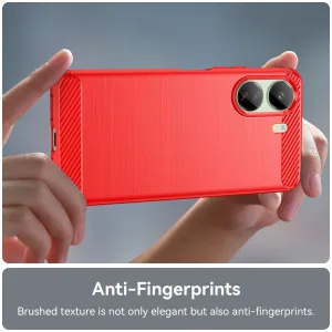 FLEXI TPU Ochranný kryt Xiaomi Redmi 13C / Poco C65 červený