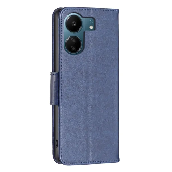 ART BUTTERFLY Peňaženkový obal pre Xiaomi Redmi 13C / Poco C65 modrý