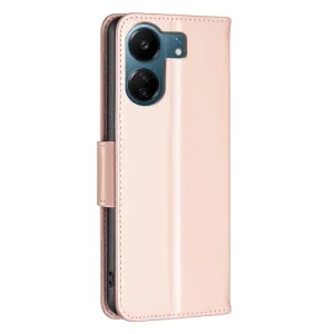 ART BUTTERFLY Peňaženkový obal pre Xiaomi Redmi 13C / Poco C65 svetloružový