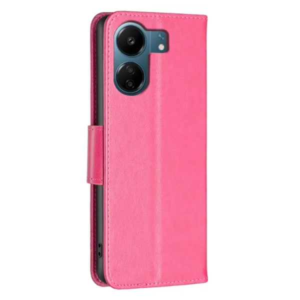 ART BUTTERFLY Peňaženkový obal pre Xiaomi Redmi 13C / Poco C65 tmavoružový