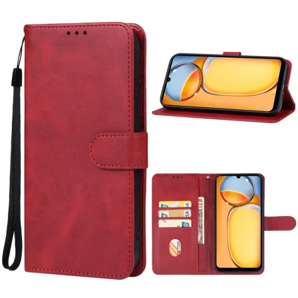 SMOOTH Peňaženkové puzdro pre Xiaomi Redmi 13C / Poco C65 červené
