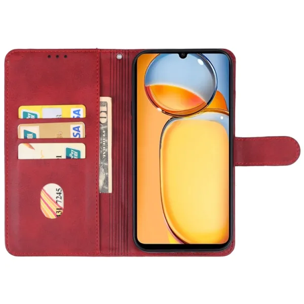 SMOOTH Peňaženkové puzdro pre Xiaomi Redmi 13C / Poco C65 červené