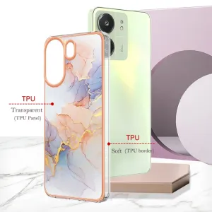 IMD MARBLE Ochranný kryt Xiaomi Redmi 13C / Poco C65 WHITE