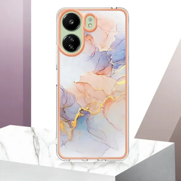 IMD MARBLE Ochranný kryt Xiaomi Redmi 13C / Poco C65 WHITE
