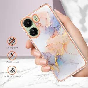 IMD MARBLE Ochranný kryt Xiaomi Redmi 13C / Poco C65 WHITE