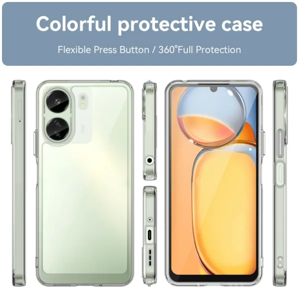 CRYSTAL Ochranný kryt pre Xiaomi Redmi 13C / Poco C65 priehľadný