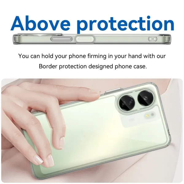 CRYSTAL Ochranný kryt pre Xiaomi Redmi 13C / Poco C65 priehľadný