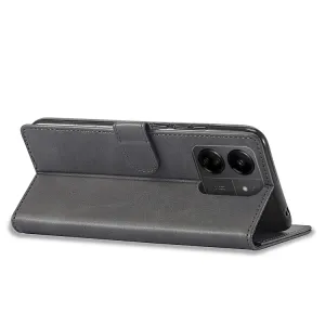 IMEEKE Peňaženkový obal pre Xiaomi Redmi 13C / Poco C65 šedý