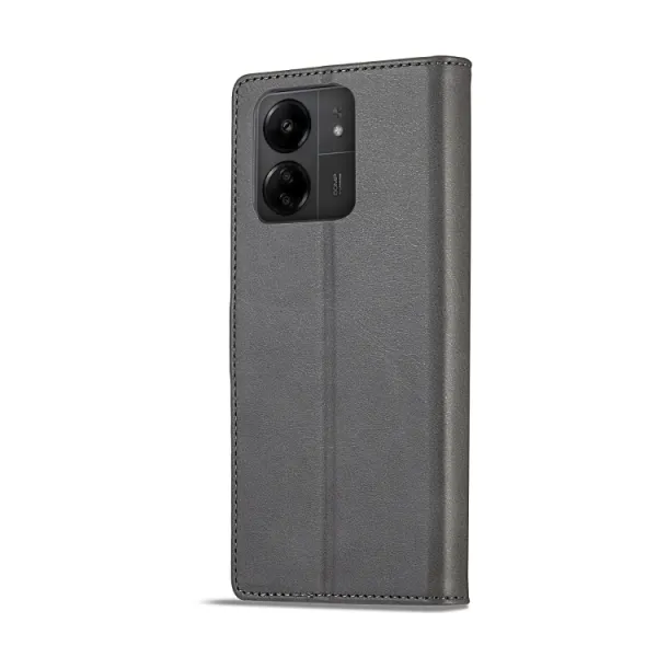 IMEEKE Peňaženkový obal pre Xiaomi Redmi 13C / Poco C65 šedý