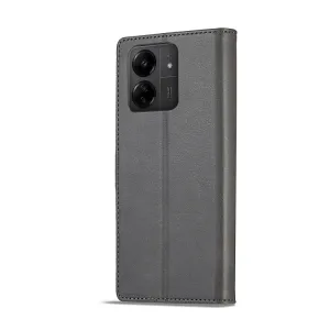 IMEEKE Peňaženkový obal pre Xiaomi Redmi 13C / Poco C65 šedý