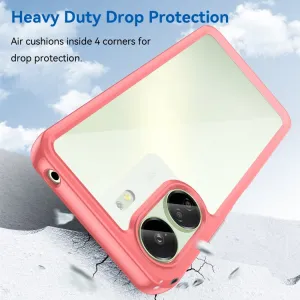 CRYSTAL Ochranný kryt pre Xiaomi Redmi 13C / Poco C65 červený