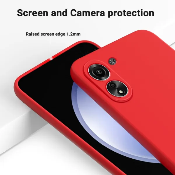 RUBBER Ochranný kryt pre Xiaomi Redmi 13C / Poco C65 červený