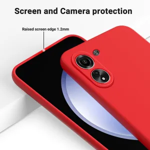 RUBBER Ochranný kryt pre Xiaomi Redmi 13C / Poco C65 červený