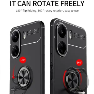 HOLDER Silikónový kryt s držiakom Xiaomi Redmi 13C / Poco C65 čierny
