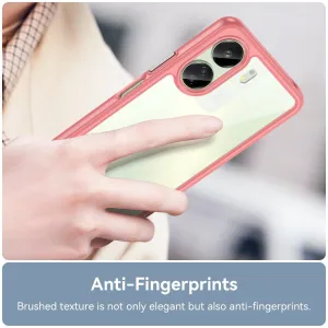 CRYSTAL Ochranný kryt pre Xiaomi Redmi 13C / Poco C65 červený