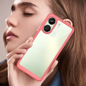 CRYSTAL Ochranný kryt pre Xiaomi Redmi 13C / Poco C65 červený