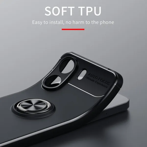 HOLDER Silikónový kryt s držiakom Xiaomi Redmi 13C / Poco C65 čierny