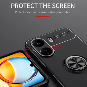 HOLDER Silikónový kryt s držiakom Xiaomi Redmi 13C / Poco C65 čierny