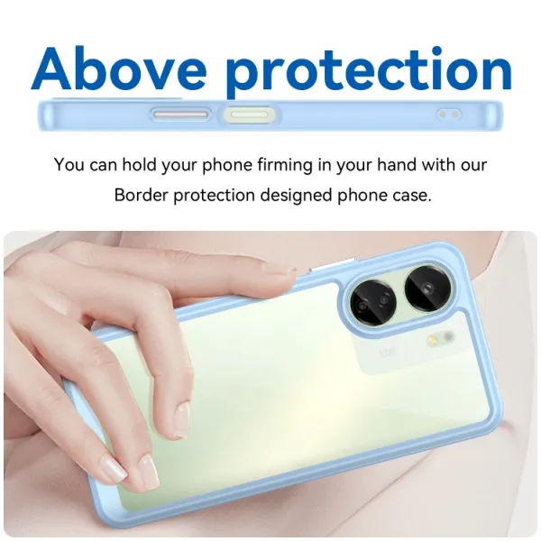 CRYSTAL Ochranný kryt pre Xiaomi Redmi 13C / Poco C65 modrý