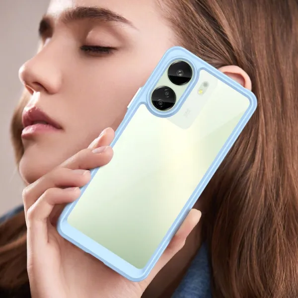 CRYSTAL Ochranný kryt pre Xiaomi Redmi 13C / Poco C65 modrý