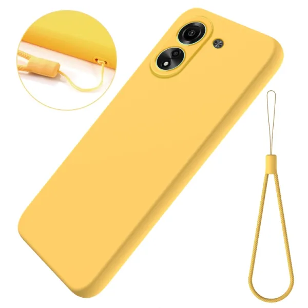 RUBBER Ochranný kryt pre Xiaomi Redmi 13C / Poco C65 žltý